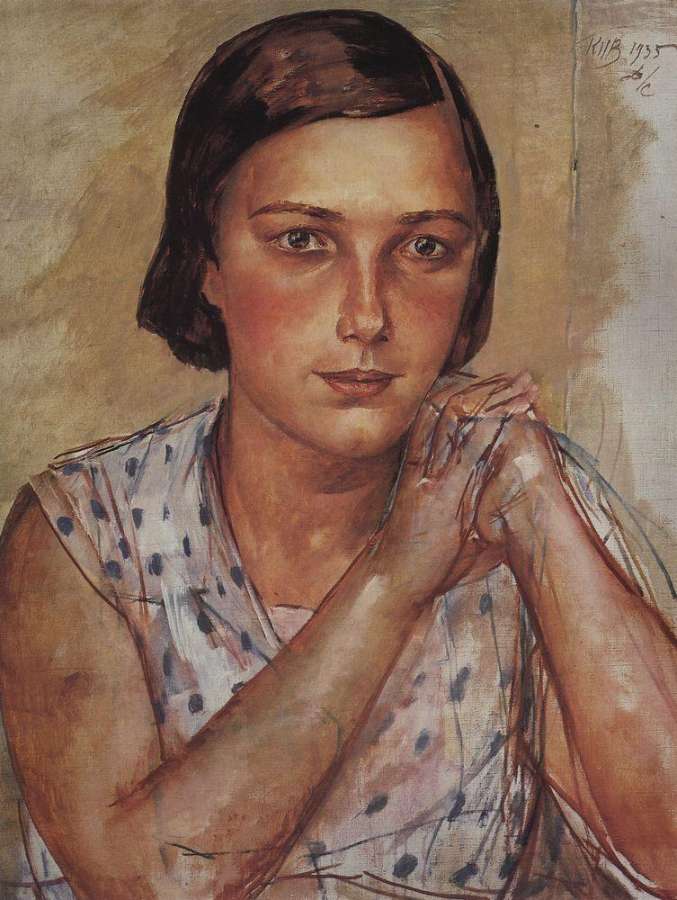 Портрет дочери художника. 1935 - Петров-Водкин Кузьма Сергеевич