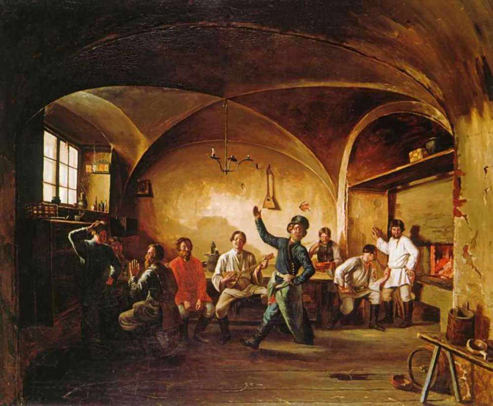 Пирушка водовозов. 1833  - Плахов Лавр Кузьмич
