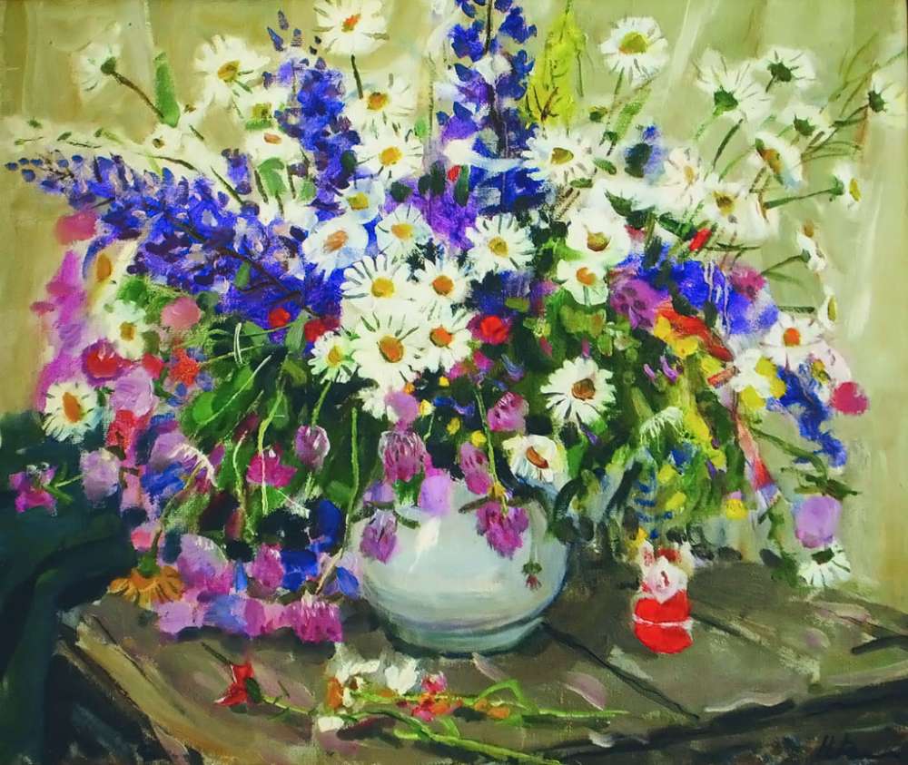 Полевые цветы, 1993г. - Репин Николай Никитович