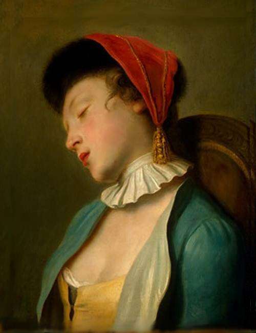 Спящая девушка. 1760-62г  - Ротари Пьетро Антонио