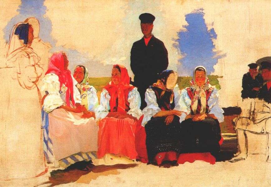 ryabushkin_sunday_in_the_countryside_1892 - Рябушкин Андрей Петрович