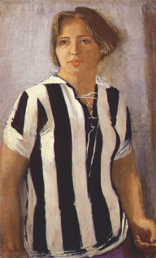 samokhvalov_girl_in_football_shirt_1932 -   