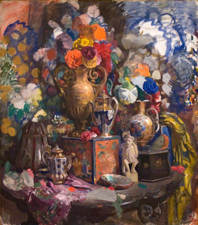 Цветы и фарфор (1912, Русский Музей) - Сапунов Николай Николаевич