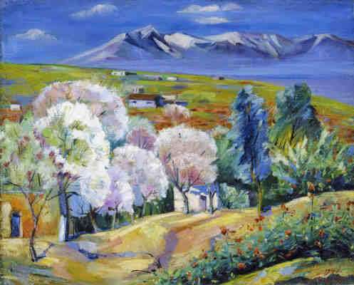 1947 Armenia, Spring in Norke. Oil on canvas. 58x73 -   