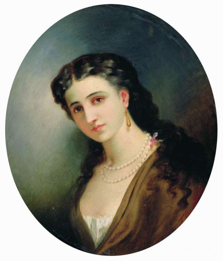 Женский портрет. 1866  - Семирадский Генрих Ипполитович