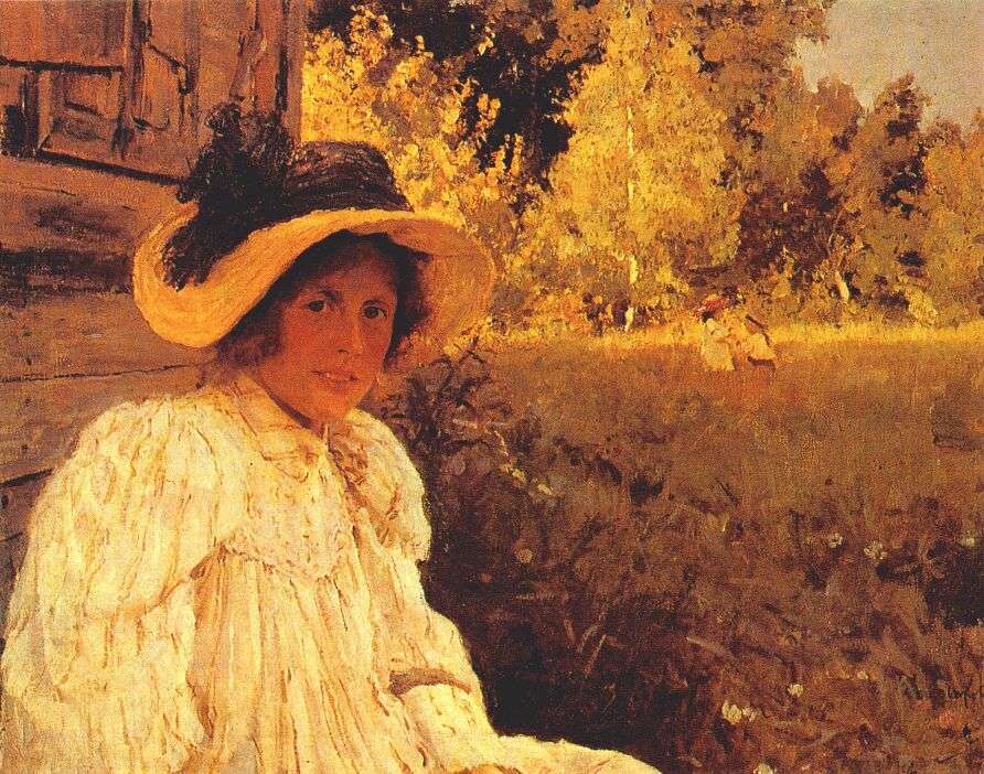 serov_in_summer,_portrait_of_olga_serova_1895 - Серов Валентин Александрович