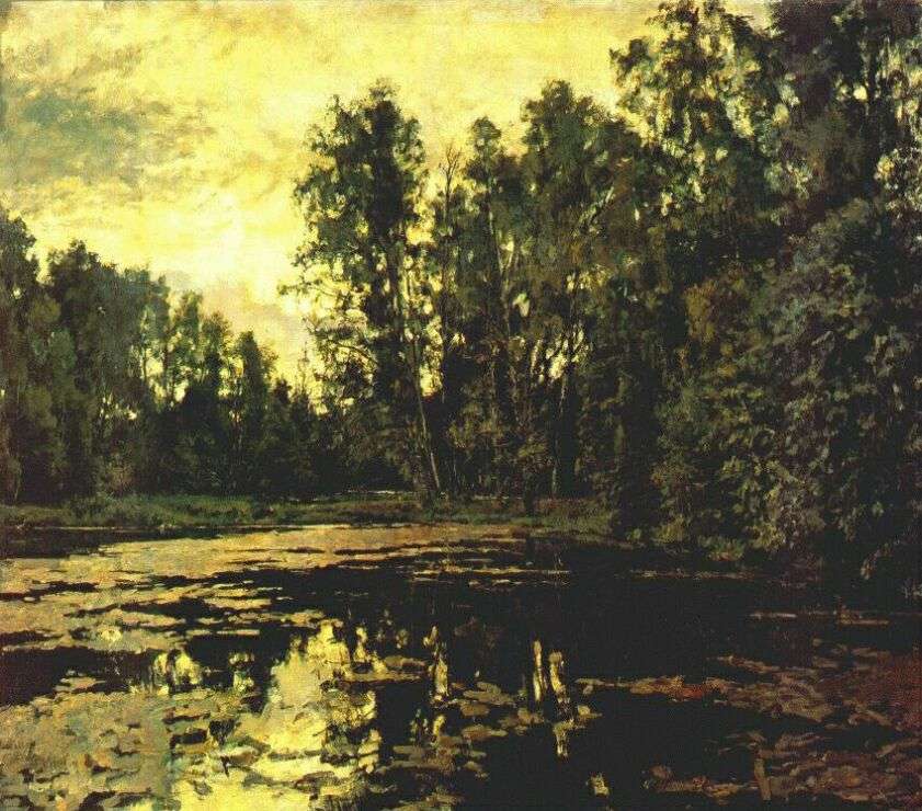 serov_overgrown_pond_domotkanovo_1888 - Серов Валентин Александрович