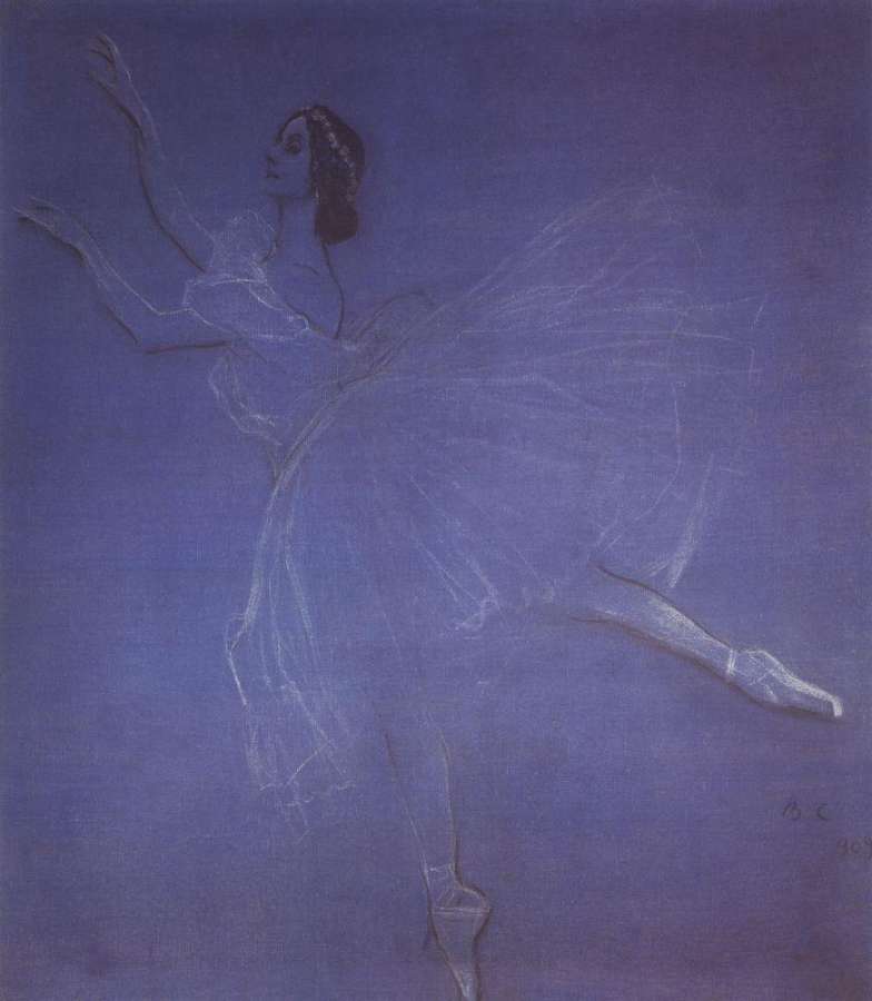 Анна Павлова в балете Сильфиды. 1909 - Серов Валентин Александрович