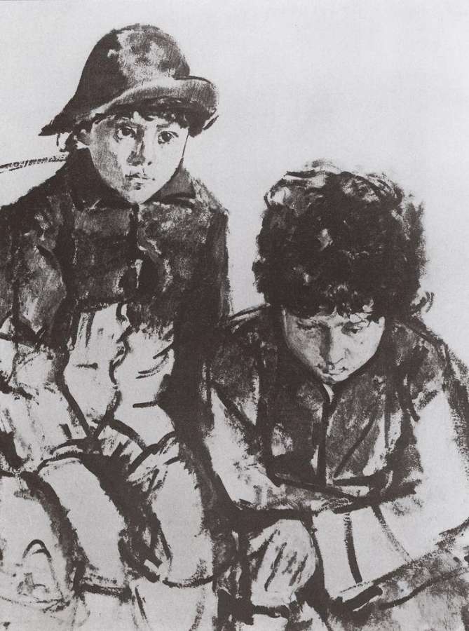 Дети Серова. Юра и Саша. 1902-1904 - Серов Валентин Александрович