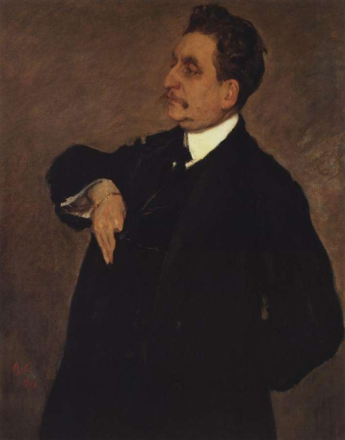 Портрет В.О.Гиршмана. 1911 - Серов Валентин Александрович