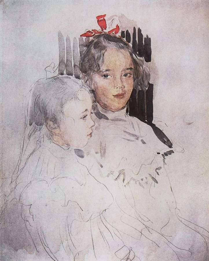 Портрет детей С.С.Боткина. 1900 - Серов Валентин Александрович