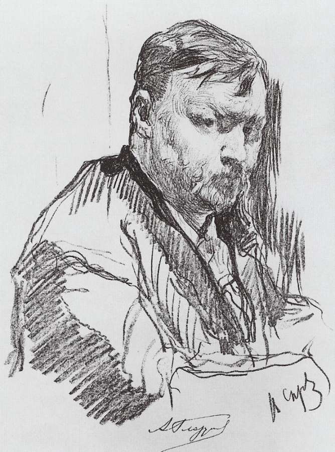 Портрет композитора А.К.Глазунова. 1899 - Серов Валентин Александрович