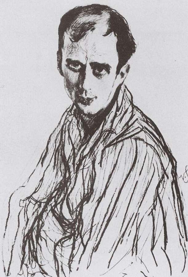Портрет М.М.Фокина. 1909 - Серов Валентин Александрович