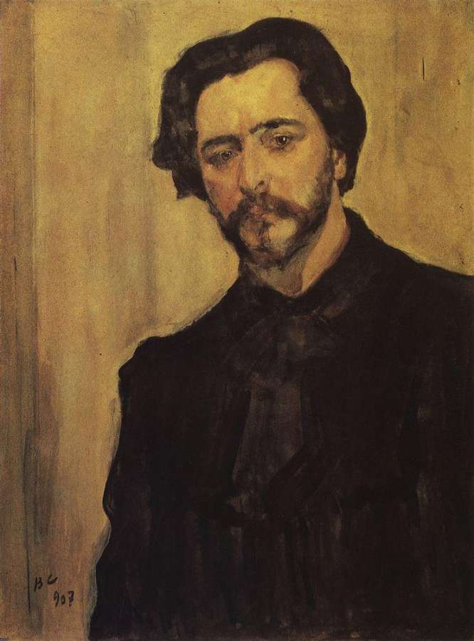 Портрет писателя Л.Н.Андреева. 1907 - Серов Валентин Александрович