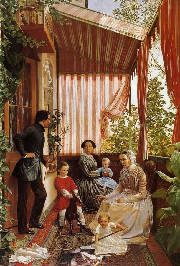 Семейный портрет. 1851 - Славянский Федор Михайлович