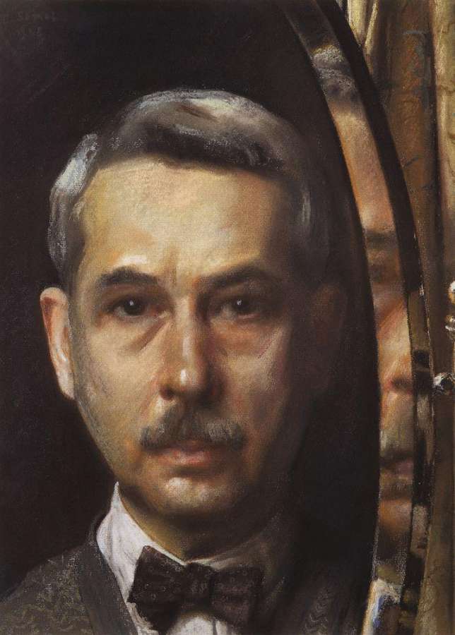 Автопортрет в зеркале. 1928 - Сомов Константин Андреевич