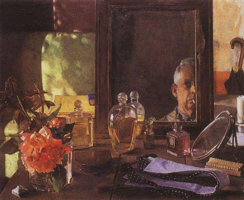 Автопортрет в зеркале. 1934 - Сомов Константин Андреевич