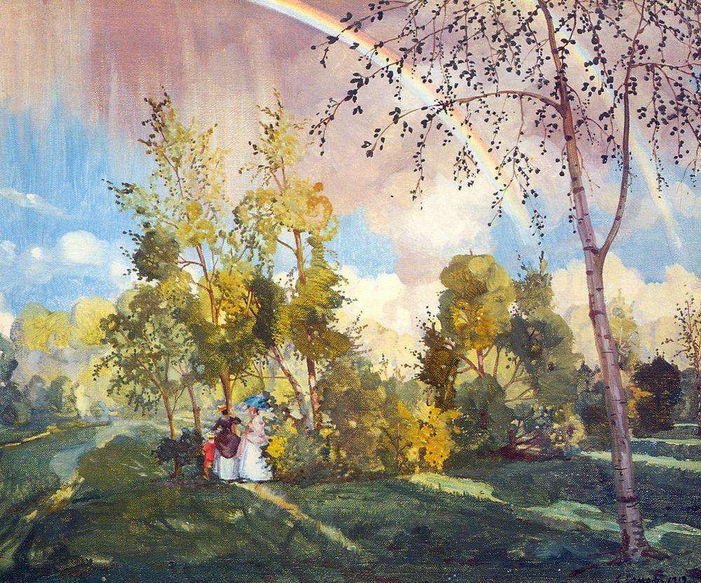 Пейзаж с радугой. 1919 - Сомов Константин Андреевич