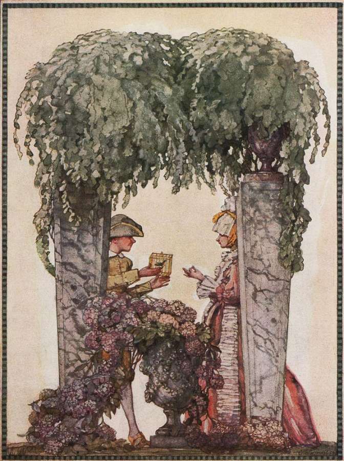 Подарок садовника. 1914 - Сомов Константин Андреевич
