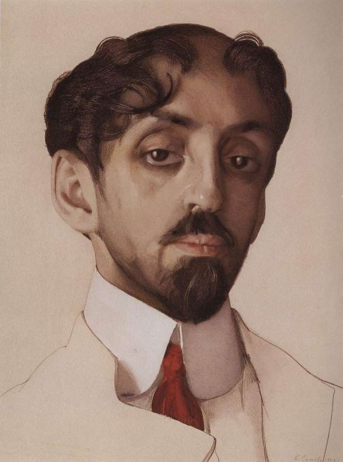 Портрет поэта М.А.Кузмина. 1909 - Сомов Константин Андреевич