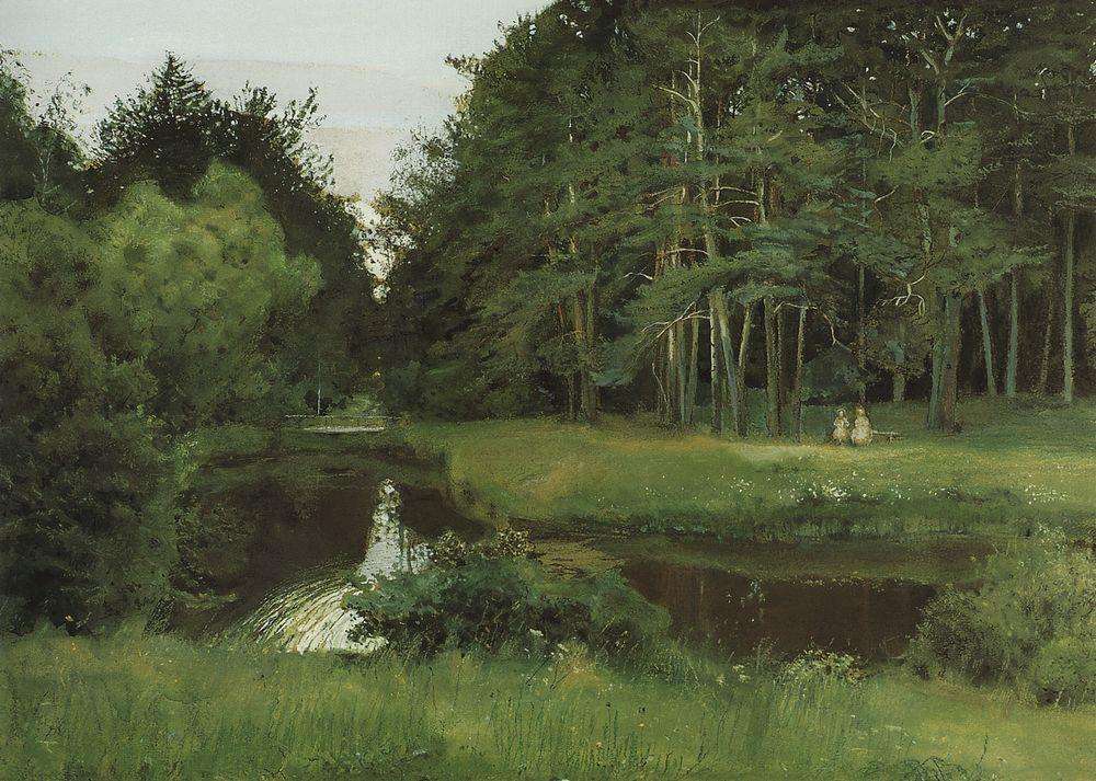 Сумерки в старом парке. 1897 - Сомов Константин Андреевич