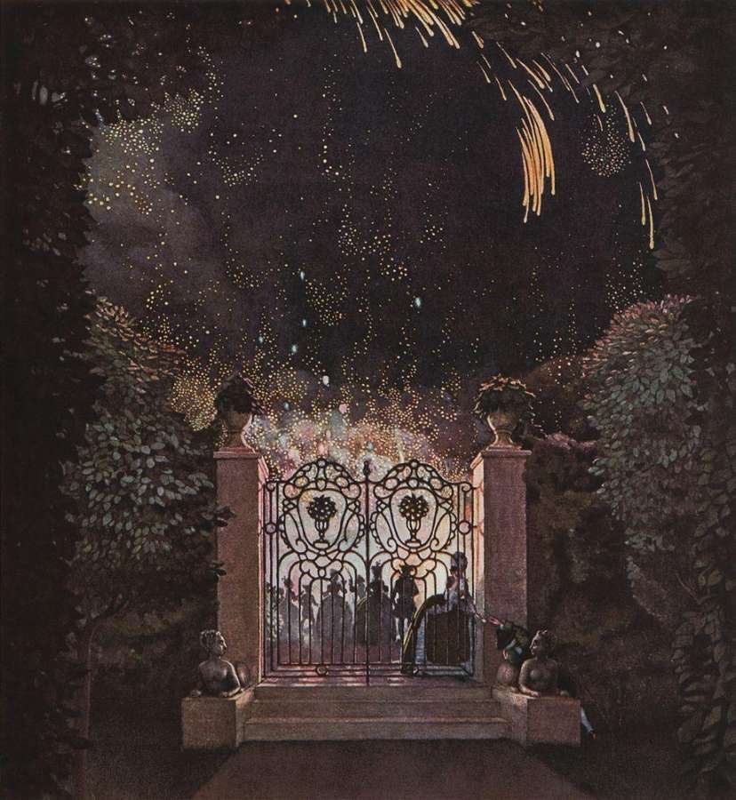 Фейерверк в парке. 1907 - Сомов Константин Андреевич