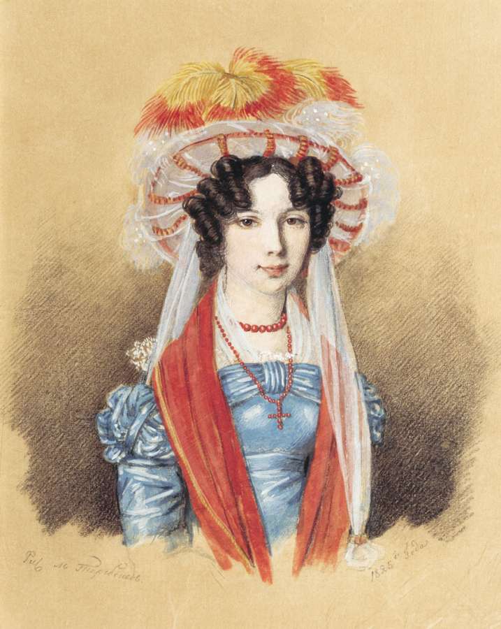 Женский портрет. 1825 - Теребенев Михаил Иванович