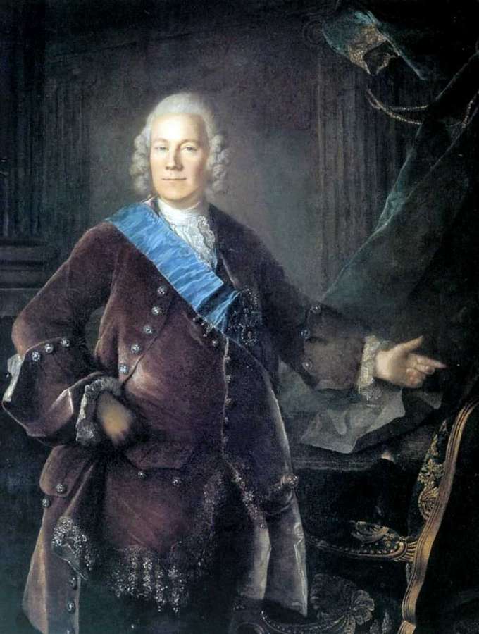Портрет графа А.П.Бестужева-Рюмина. 1757  - Токке Луи 