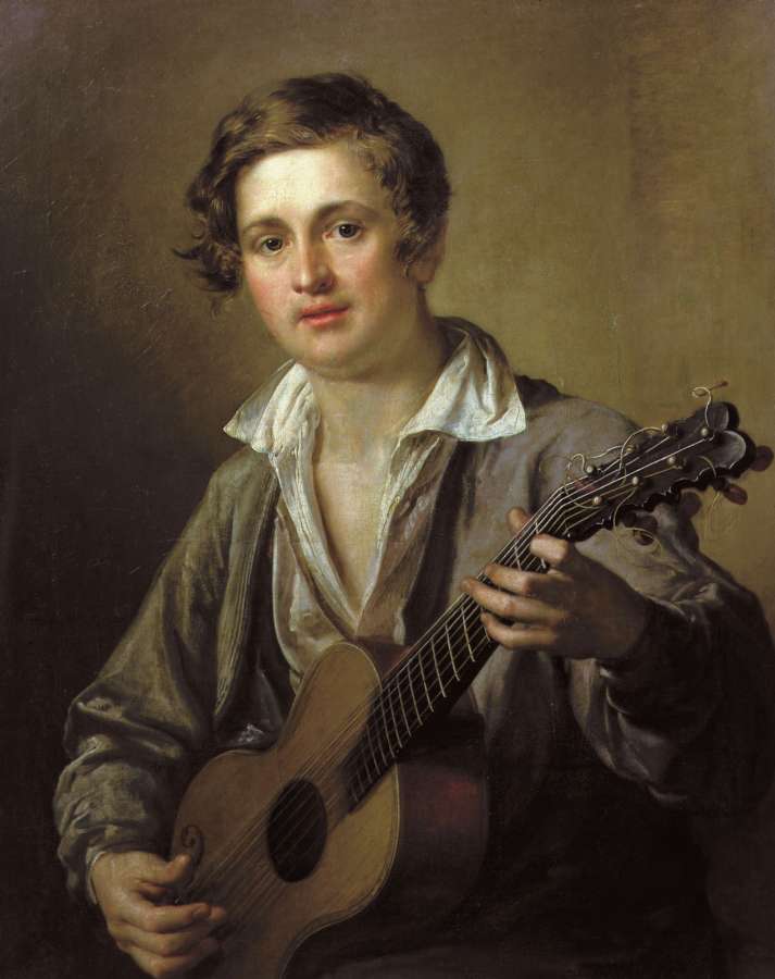 Гитарист. 1823. Холст, масло. 83х64 см - Тропинин Василий Андреевич