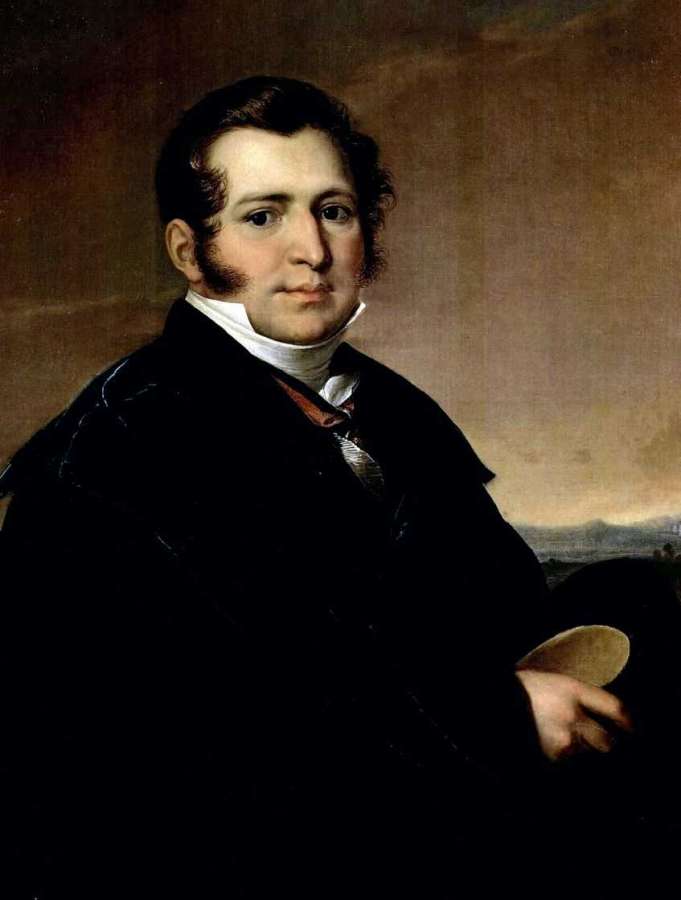 Портрет Алексея Ивановича Кусова. 1820-е  - Тропинин Василий Андреевич