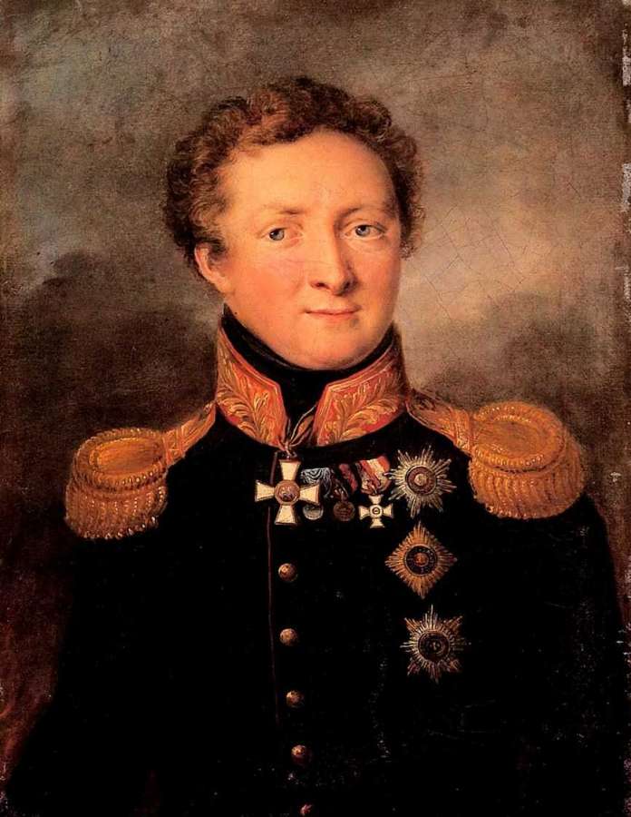 Портрет генерала А.И.Горчакова. 1810-е  - Тропинин Василий Андреевич