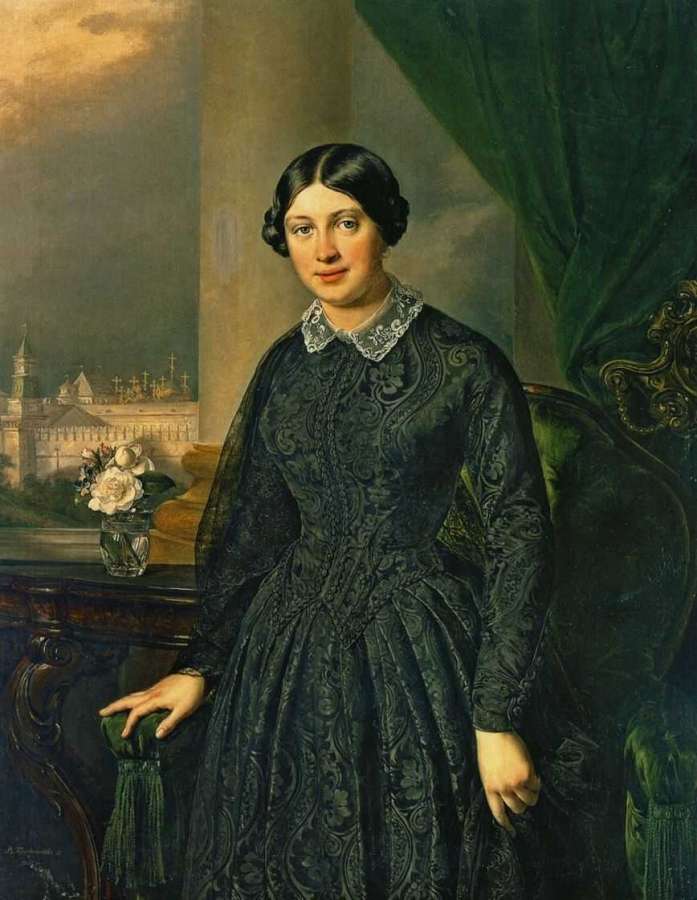 Портрет Левицкой-Волконской. 1852 - Тропинин Василий Андреевич