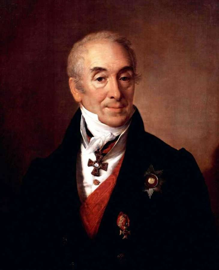 Портрет Сергея Сергеевича Кушникова. 1828 - Тропинин Василий Андреевич