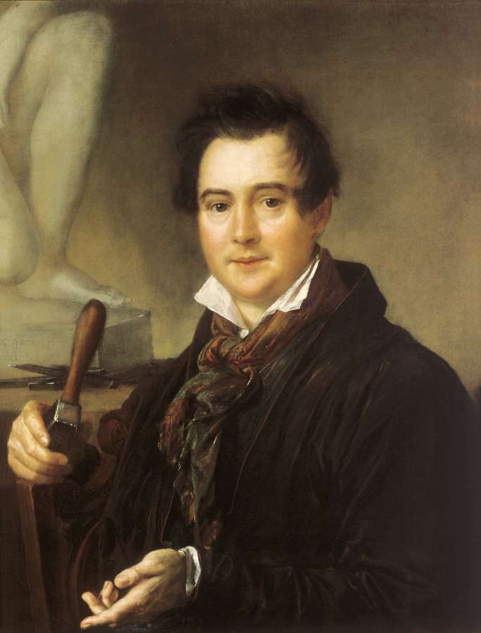 Портрет скульптора И.П.Витали. 1839. Холст, масло. 81х65 см - Тропинин Василий Андреевич