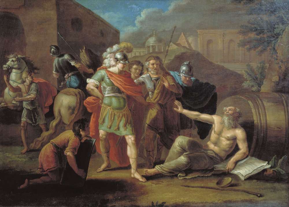 Александр Македонский перед Диогеном. 1787 - Тупылев Иван Филиппович