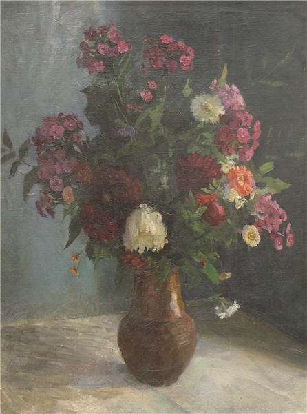 Цветы в вазе, 1930г. 59x79 - Удальцова Надежда Андреевна