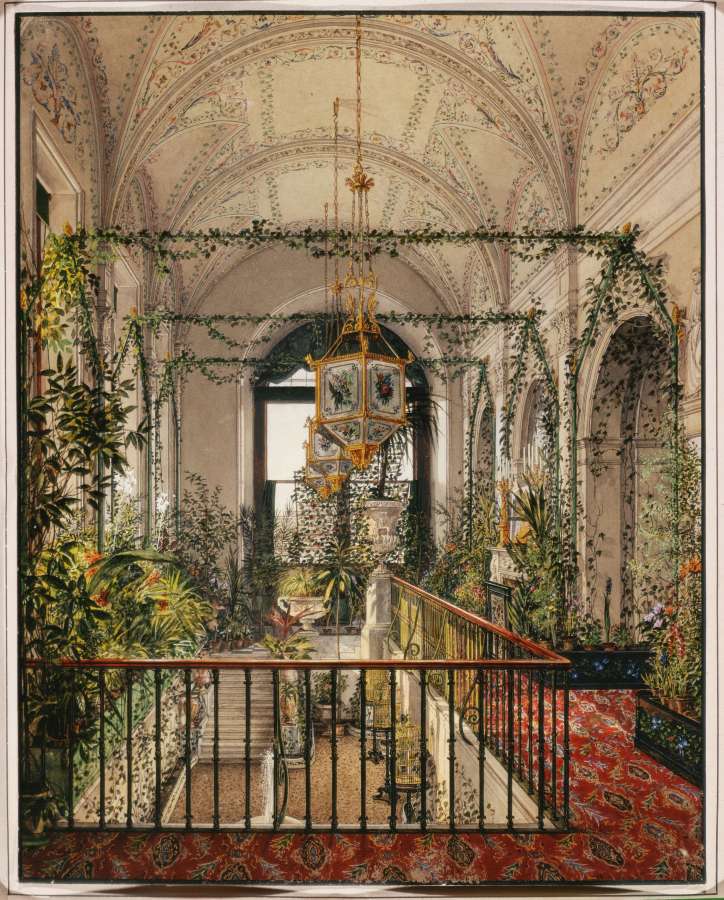 Interiors.of.the.Winter.Palace.The.Small.Winter.Garden.of.Empress.Alexandra.Fyodorovna - Ухтомский Константин Андреевич