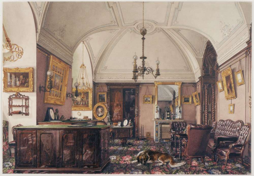 Interiors.of.the.Winter.Palace.The.Study.of.Grand.Prince.Nikolai.Nikolayevich - Ухтомский Константин Андреевич
