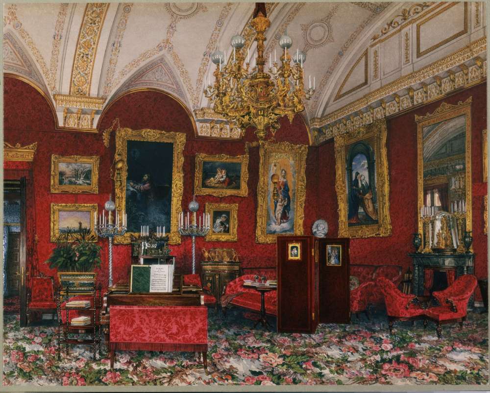 Interiors.of.the.Winter.Palace.The.Study.of.Grand.Princess.Maria.Alexandrovna - Ухтомский Константин Андреевич