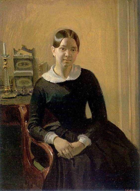 Портрет Анны Петровны Жданович 1848г.  - Федотов Павел Андреевич