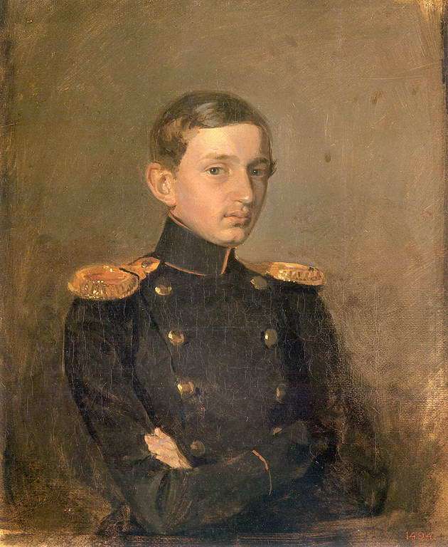 Портрет М.П.Ждановича. 1846-1847гг.  - Федотов Павел Андреевич