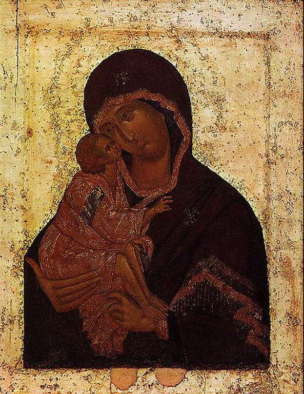 Донская икона Богоматери.1390-е годы  - Феофан Грек 