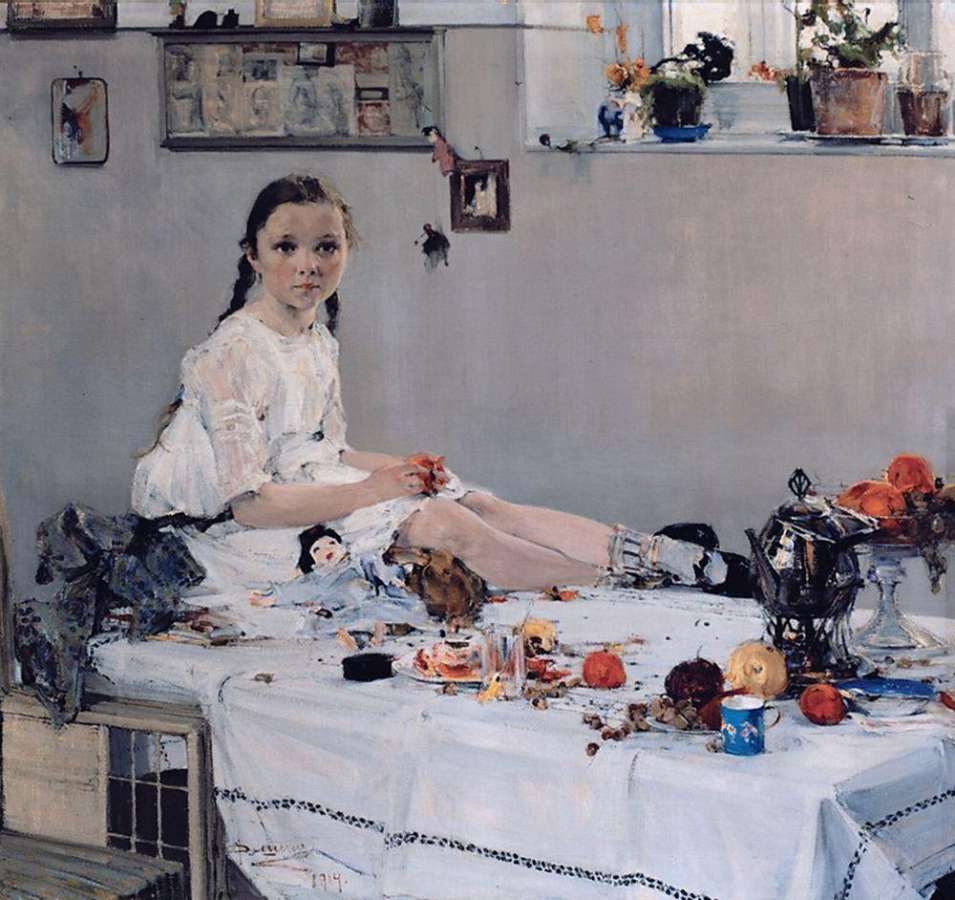 Портрет Вари Одоратской. 1914 - Фешин Николай Иванович