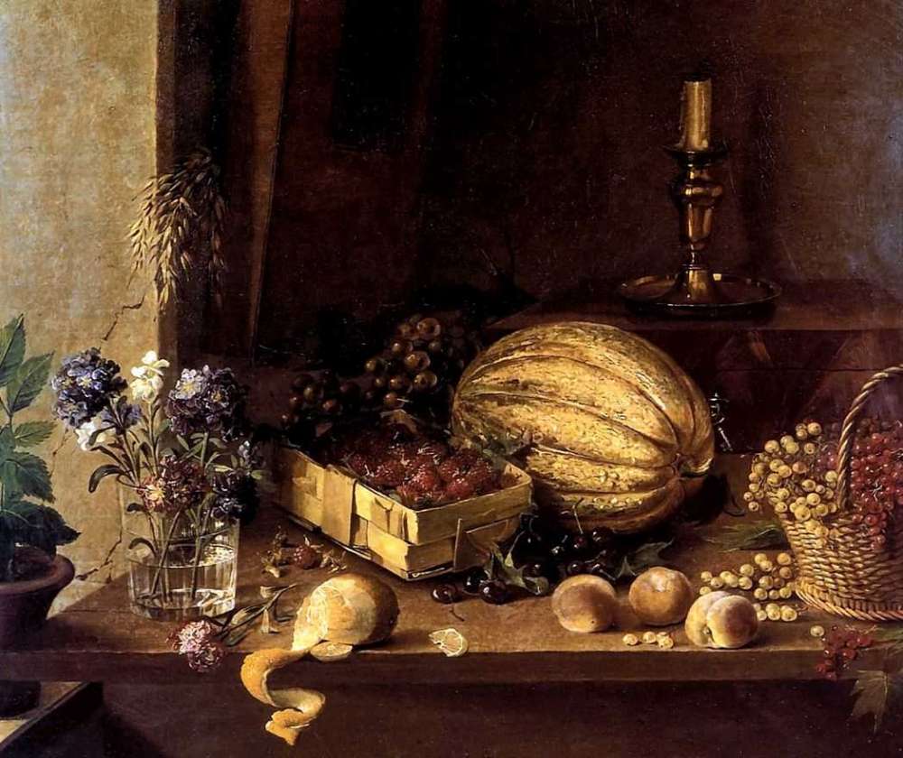 Цветы и плоды. 1838  - Хруцкий Иван Фомич(Трофимович)