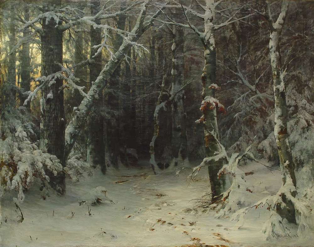 Зимний лес - Шишкин Иван Иванович