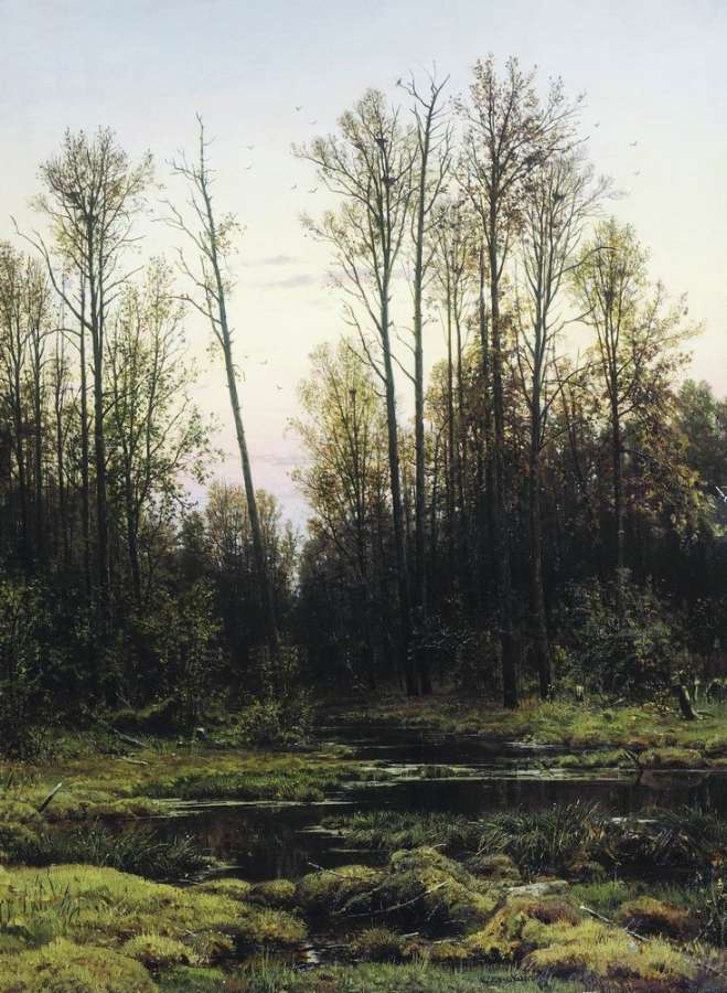Лес весной 1884 142х105 - Шишкин Иван Иванович