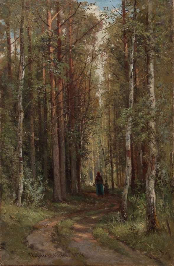 Лесной пейзаж 1874 - Шишкин Иван Иванович