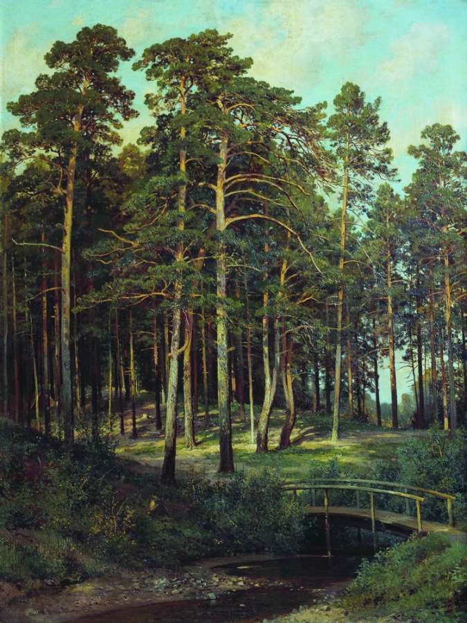 Мостик в лесу 1895 108х81 - Шишкин Иван Иванович