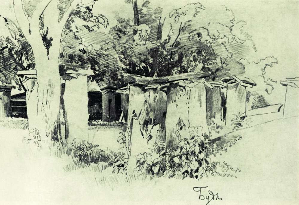 Пасека(Буды) 1880-е 23.5х33 - Шишкин Иван Иванович