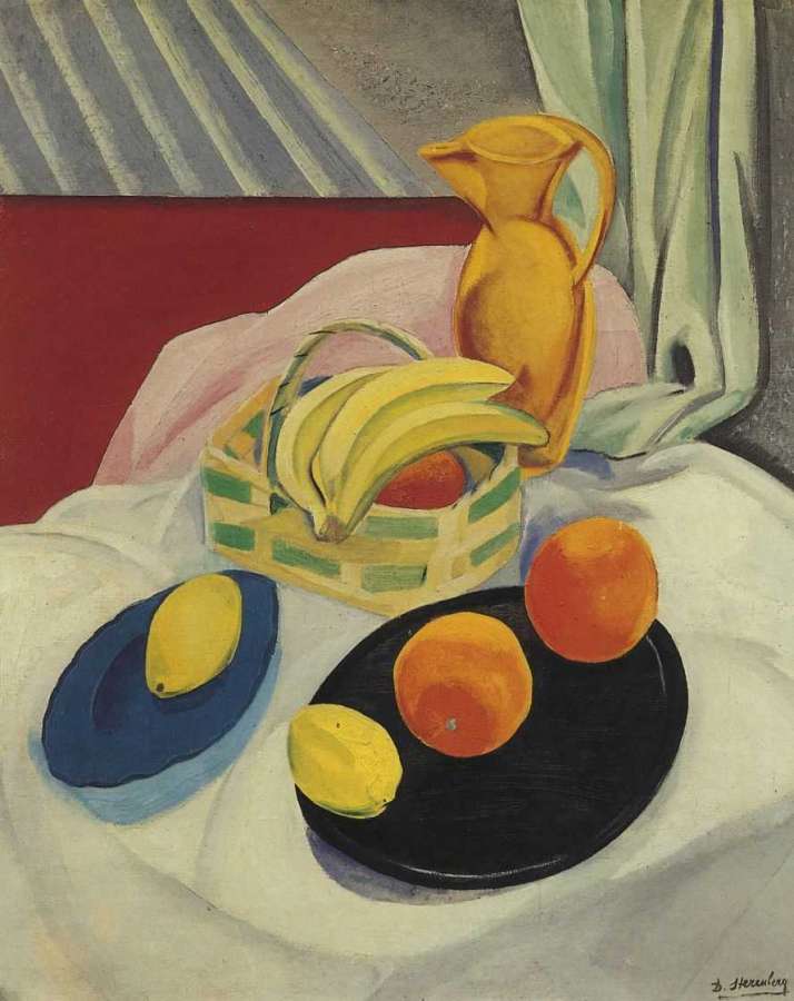 Бананы и апельсины. 1913  - Штеренберг Давид Петрович